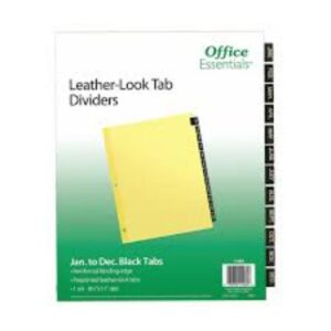 BINDER DIVIDER L/S JAN-DEC