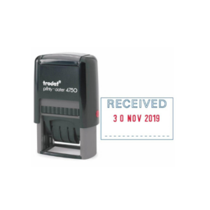 STAMP RUBBER RECEIVE/DATE