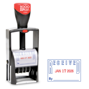 STAMP DATE WITH RECEIVED 2 COLOR