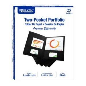 REPORT COVER 2-POCKET BAZIC BLACK