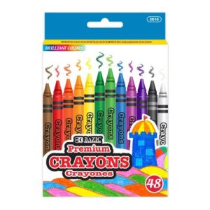 SCHOOL CRAYON BAZIC 48-COLORS WAX