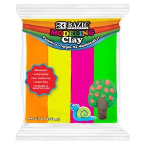 SCHOOL MODELING CLAY BAZIC FLUORESENT