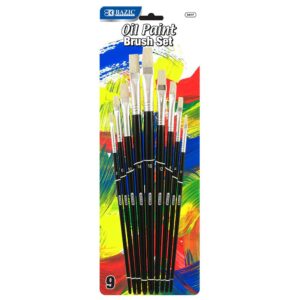 SCHOOL PAINT BRUSH SET (9PCS)