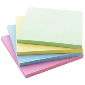 POST IT BAZIC 3 X 3 PASTEL  4/PACK