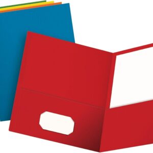 REPORT COVER COVER OXFORD TWO POCKET ASSORTED COLORS