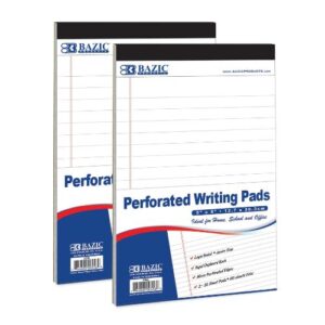 PAD LEGAL BAZIC WHITE 5 X 8 (SOLD PKS OF 2)