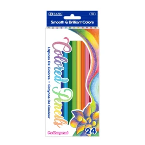 SCHOOL CRAYON PENCIL BAZIC 24-COLORS