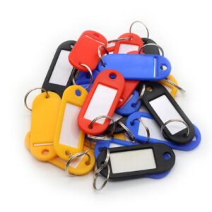 KEY RING / TAGS ASSORTED 20PK