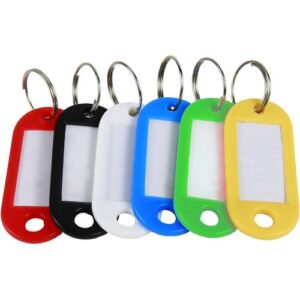 KEY RING / TAGS ASSORTED 20PK