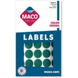 LABEL ROUND 3/4''-GREEN