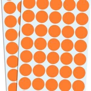 LABEL ROUND 3/4'' ORANGE