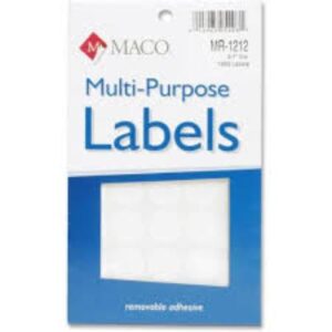 LABEL ROUND 3/4''WHITE