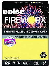 PAPER COPY COLOURED FIREWORKS L/S YELLOW