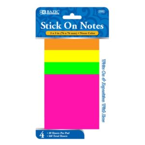 POST IT FORCE 3 X 3 NEON 4-PACK (FC-SN33CA)