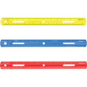 RULER BAZIC 12'' PLASTIC NEON