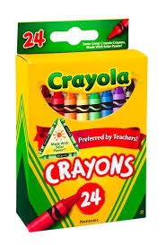 SCHOOL CRAYON CRAYOLA 24-PACK WAX