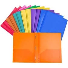 REPORT COVER 2-POCKET W/FASTENER AMPAD ASSORTED COLORS