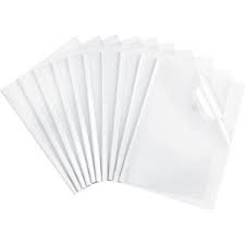 REPORT COVER CLEAR FRONT AMPAD WHITE