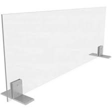 PPE SNEEZE GUARD 24 X 24 CLEAR ACRYLIC