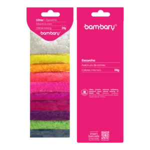 ART SUPPLIES BAMBARY GLITTER SHINNING 2G/BAG, 12BAGS/CARD..