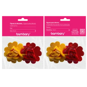 ART SUPPLIES BAMBARY FELT FIGURES - FLOWERS - 2 PCS..