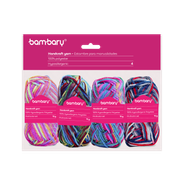 ART SUPPLIES BAMBARY ACRYLIC KNITTING YARN SET 15 g x 4 UNT TINTED..