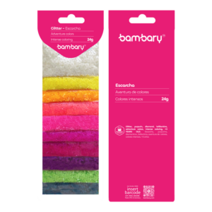 ART SUPPLIES BAMBARY SPECIAL SHINNING GLITTER 2G/BAG, 10BAGS/CARD..