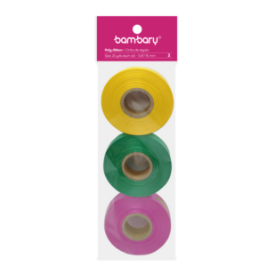 ART SUPPLIES BAMABRY BOW RIBBON 15 mm x 25 yd SET MULTICOLOR 2..