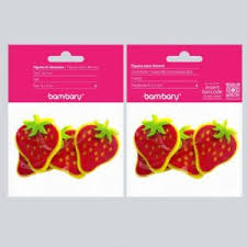 ART SUPPLIES BAMBARY FELT FIGURES - STRAWBERRY - 4 PCS ..