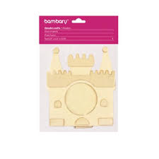 ART SUPLIES BAMBARY PLYWOOD PHOTO FRAME - CASTLE