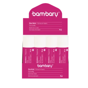 ART SUPPLIES BAMBARY GLUE STICK PVP 36GR BOX 12 UNT