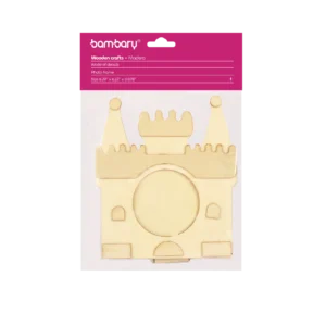 ART SUPPLIES BAMBARY PLYWOOD PHOTO FRAME - CASTLE..