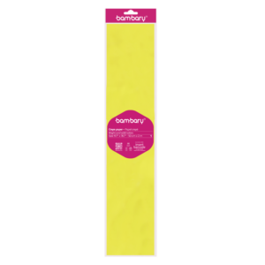 ART SUPPLIES BAMBARY PAPER TISSUE 50 x 70 cm A/S BAG x 3 UNT YELLOW