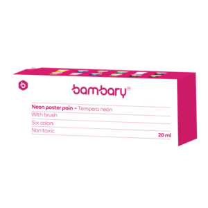 ART SUPPLIES BAMBARY POSTER COLOR 20 ML/PAINT BRUSH BOX 12UNT