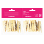 ART SUPPLIES BAMBARY 48X7MM NATURAL CLAMP 12PCS/BAG