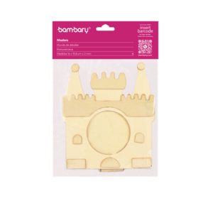 ART SUPPLIES BAMBARY PLYWOOD PHOTO FRAME - CASTLE..