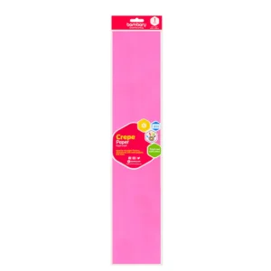 ART SUPPLIES BAMBARY PAPER CREPE 50 cm x 2 m A/S BAG FLORAL PINK