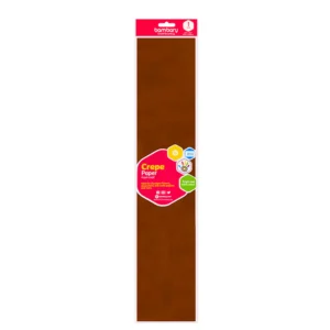 AART SUPPLIES BAMBARY CREPE PAPER 50 cm x 2 m 40% STRETCH A/S BAG BROWN
