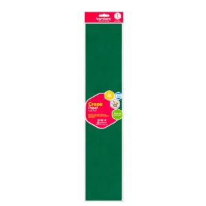 ART SUPPLIES BAMBARY CREPE PAPER 50 cm x 2 m 40% STRETCH A/S BAG GREEN