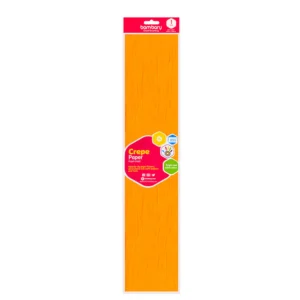 ART SUPPLIES BAMBARY PAPER CREPE 50 cm x 2 m A/S BAG ORANGE FLUORESCENT
