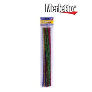 ART SUPPLIES MERLETTO CHENILLE METALLIC  24PCS 30..