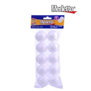 ART SUPPLIES MERLETTO FOAM BALL 10PCS 4.5CM..