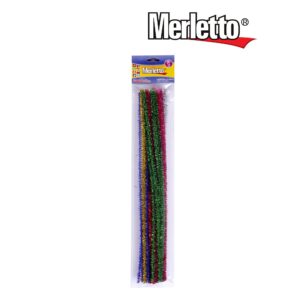 ART SUPPLIES MERLETTO CHENILLE METALLIC  24PCS 30..