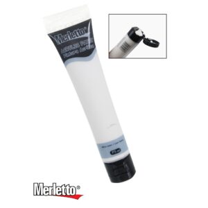 ART SUPPLIES MERLETTO PAINT ACRYLIC WHITE 75ML..