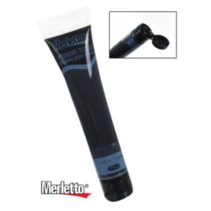 ART SUPPLIES MERLETTO PAINT ACRYLIC BLACK 75ML..
