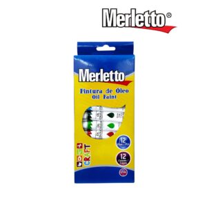 ART SUPPLIES MERLETTO PAINT SET OLEO 12ML 12PCS..