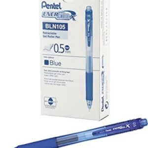 PEN PENTEL RETRACTABLE GEL INK ROLLER BLUE 0.5MM