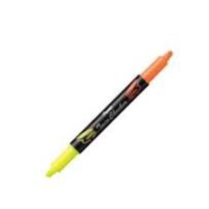 HIGHLIGHTER PENTEL TWIN TIP CHISEL YELLOW / ORANGE