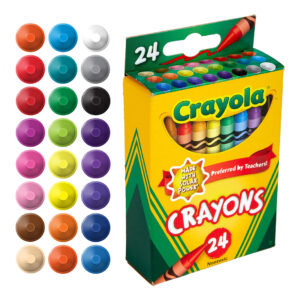 ART SUPPLIES CRAYOLA CRAYONS (SET/24) (E) 523016012