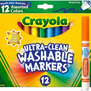 ART SUPPLIES CRAYOLA  MARKER BROAD LINE WASHABLE (12-C) 5878120212